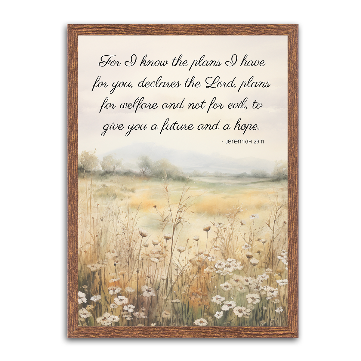 Jeremiah 29:11 Bible Quote - HD Metal Wall Art