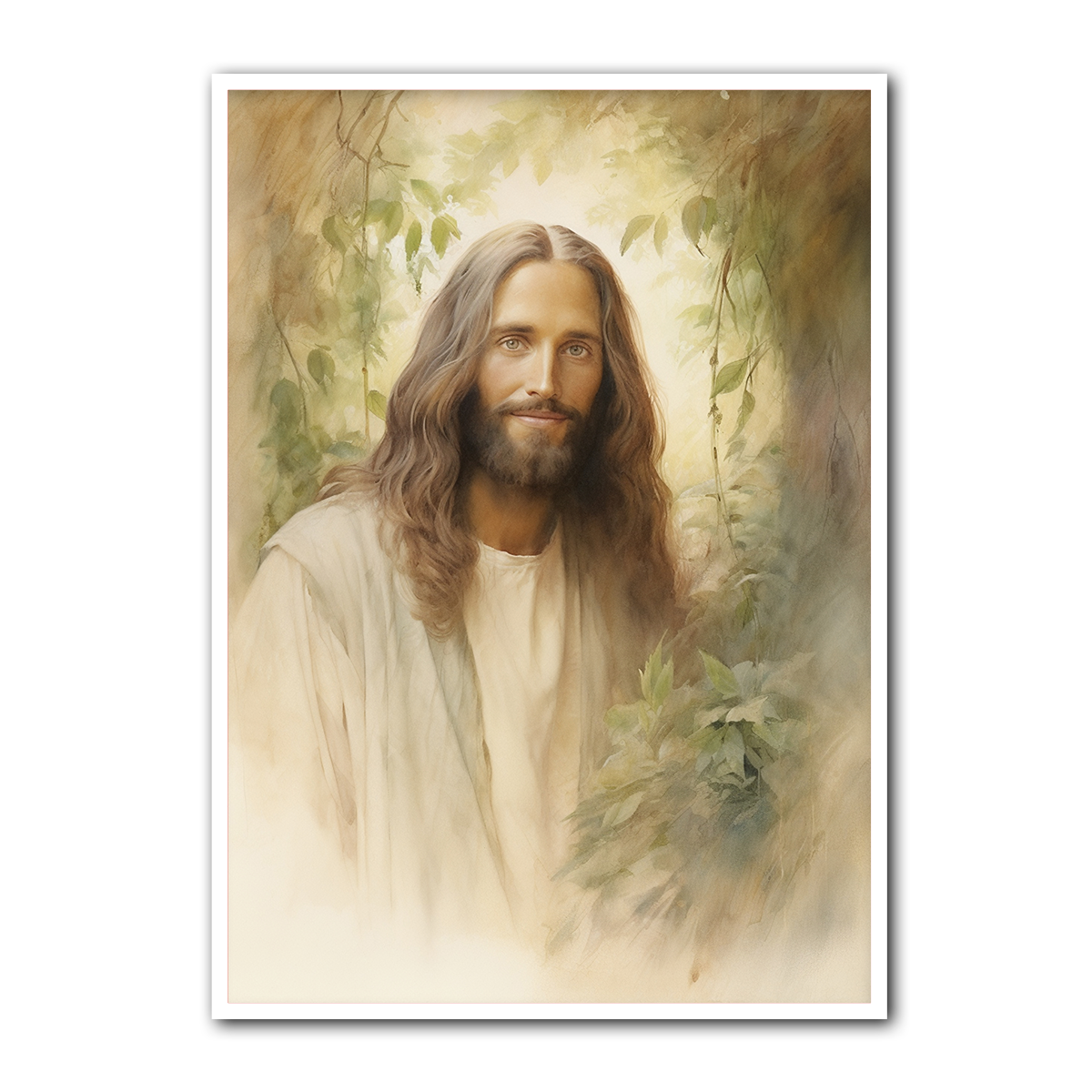 Jesus of Peace – Gentle Light HD Metal Wall Art