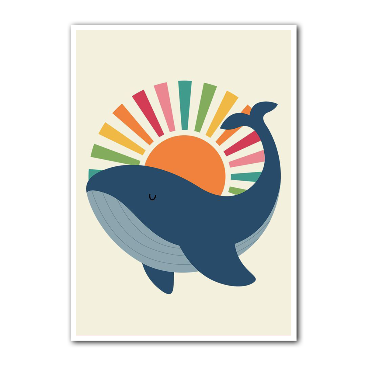 Ocean Whale Kids Metal Wall Art