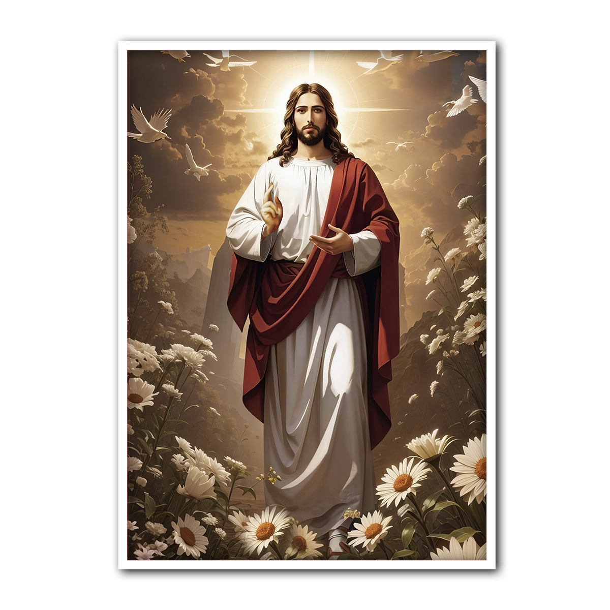 Radiance of Christ – Jesus Metal Wall Art