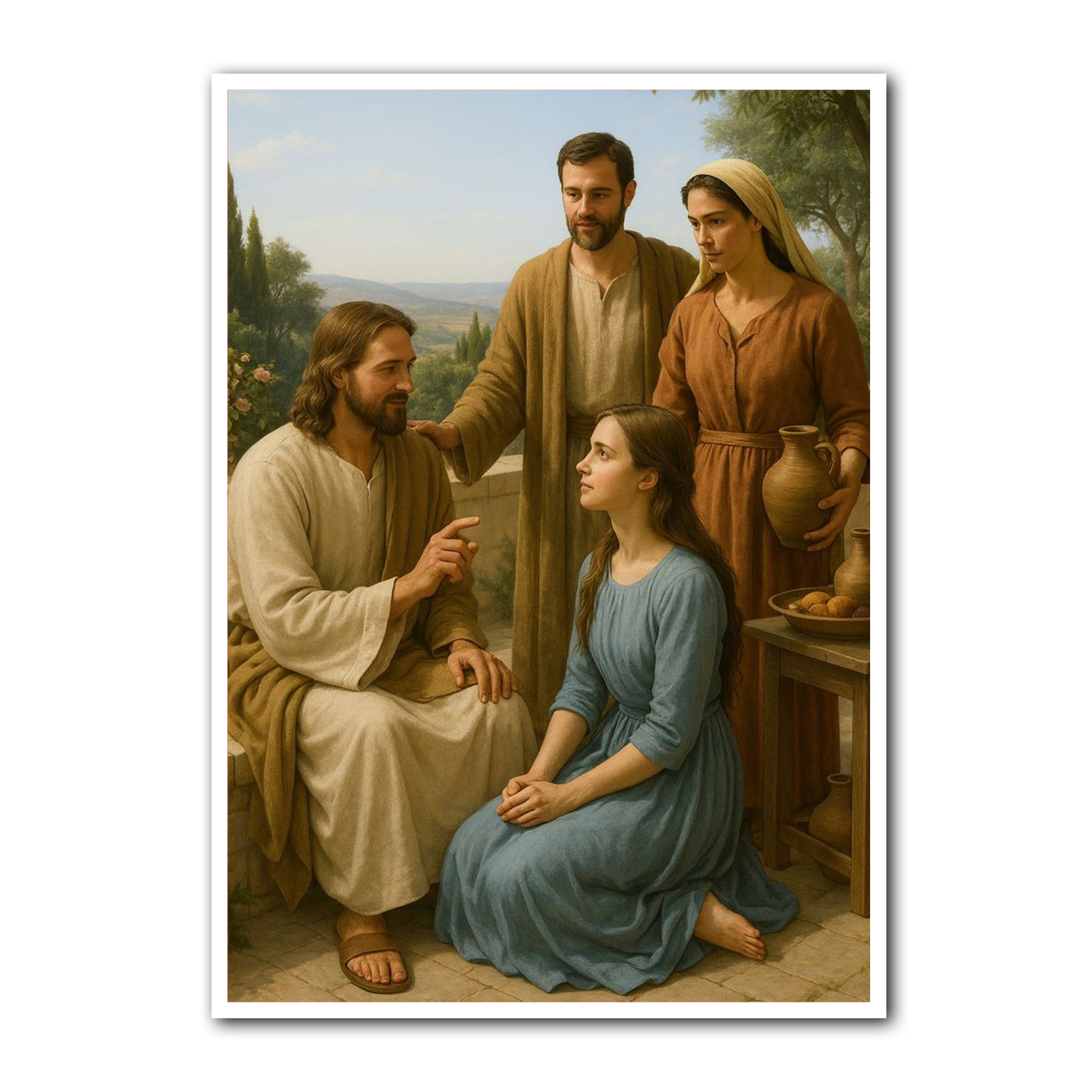 “At the Feet of Jesus” – Christian Metal Wall Art