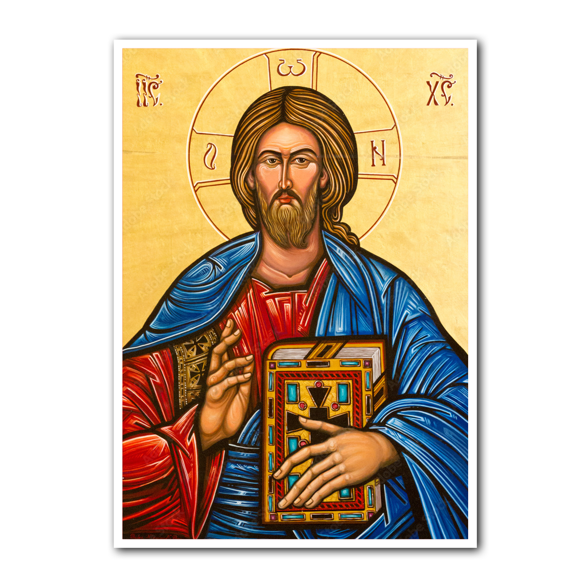 Jesus the Divine Word – Sacred Metal Wall Art