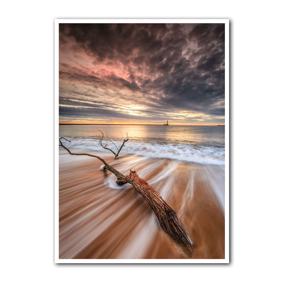 Driftwood Serenity Beach Metal Wall Art