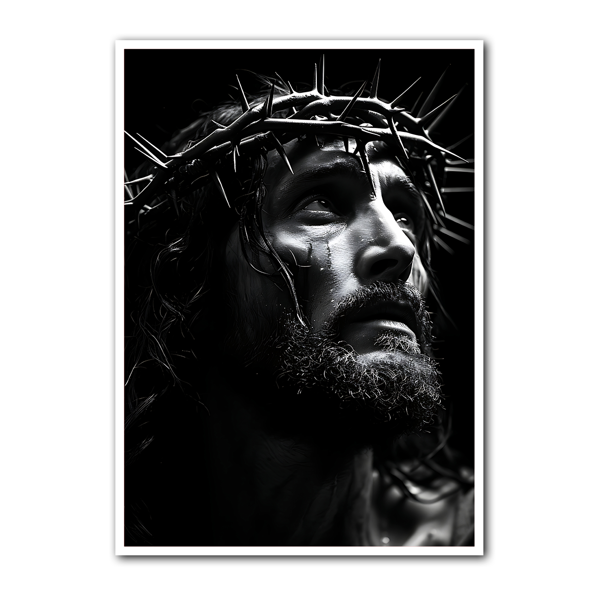Crown of Thorns – The Suffering Savior HD Metal Wall Art