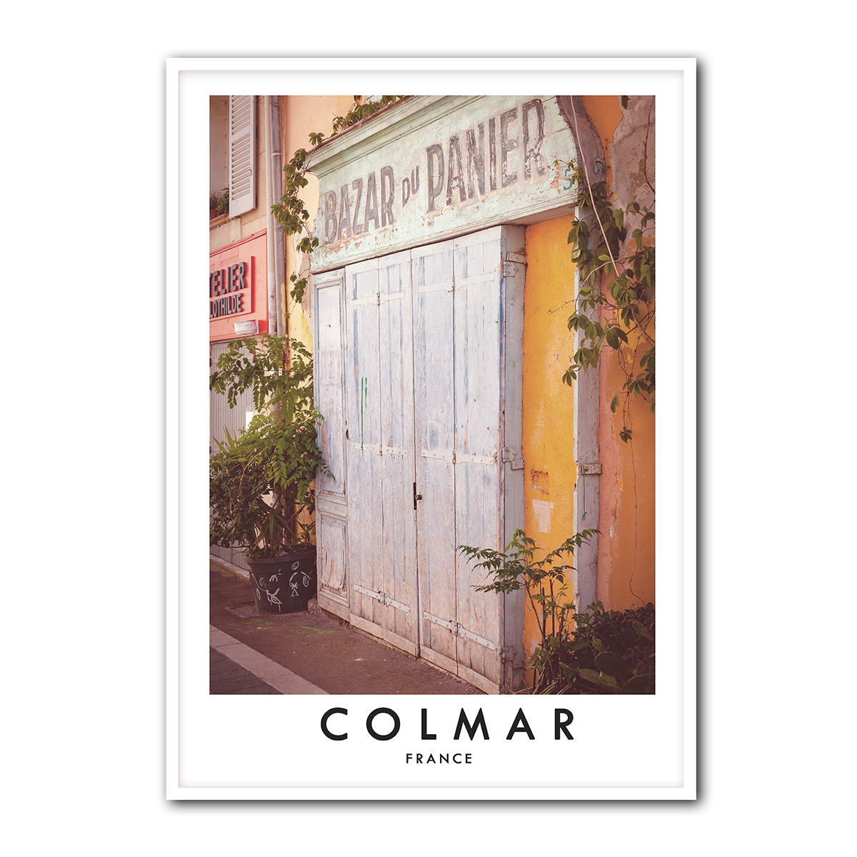 Colmar France Wall Art – Vintage French Street HD Metal Print