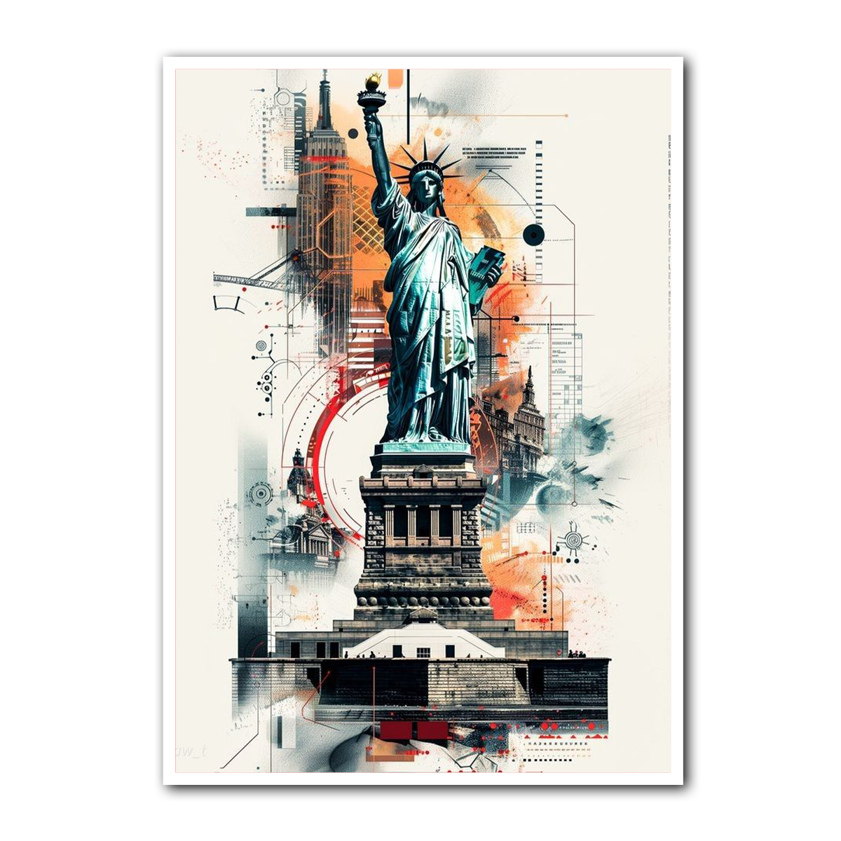 Statue of Liberty – New York City Metal Wall Art
