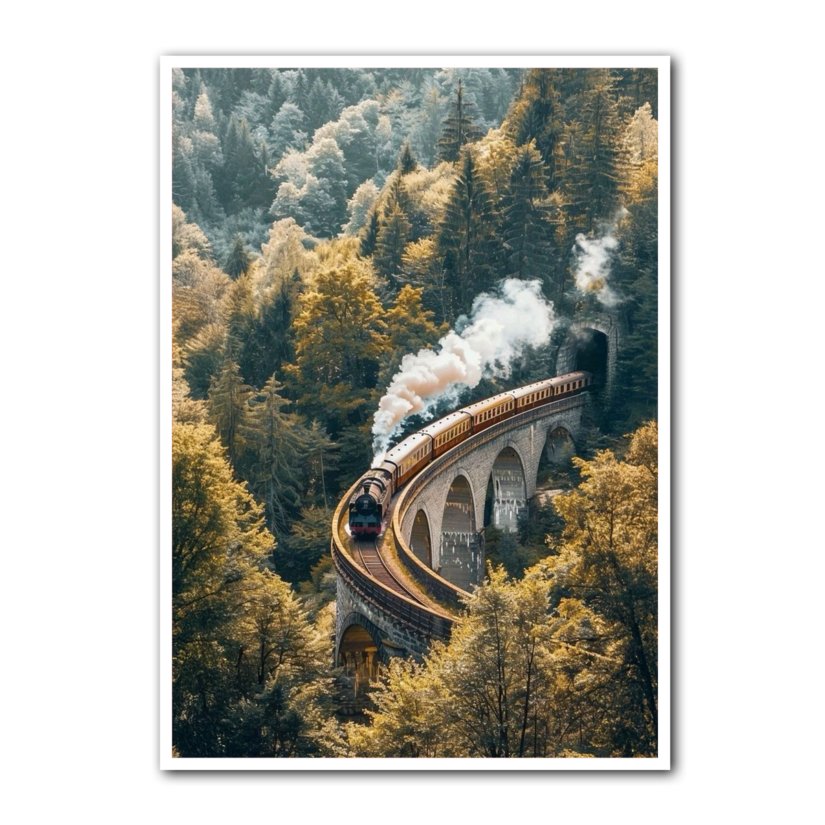 “Journey Beyond” – Scenic Train Travel Metal Wall Art