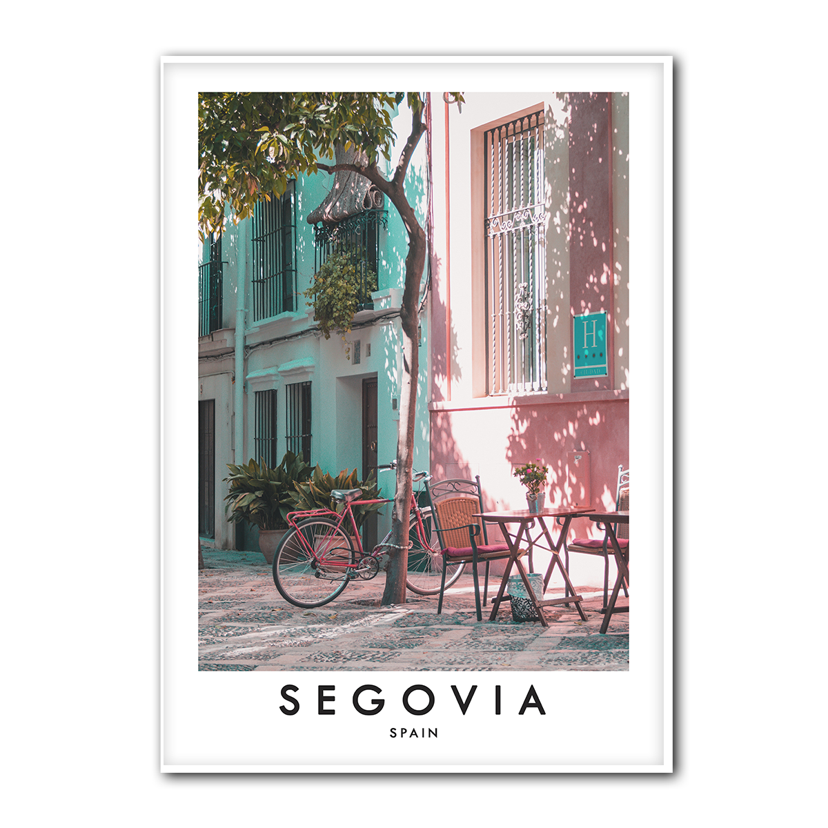 Segovia Spain Metal Wall Art Print