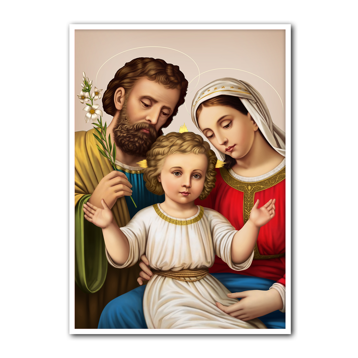 Blessed Home – Holy Family HD Metal Christian Wall Art