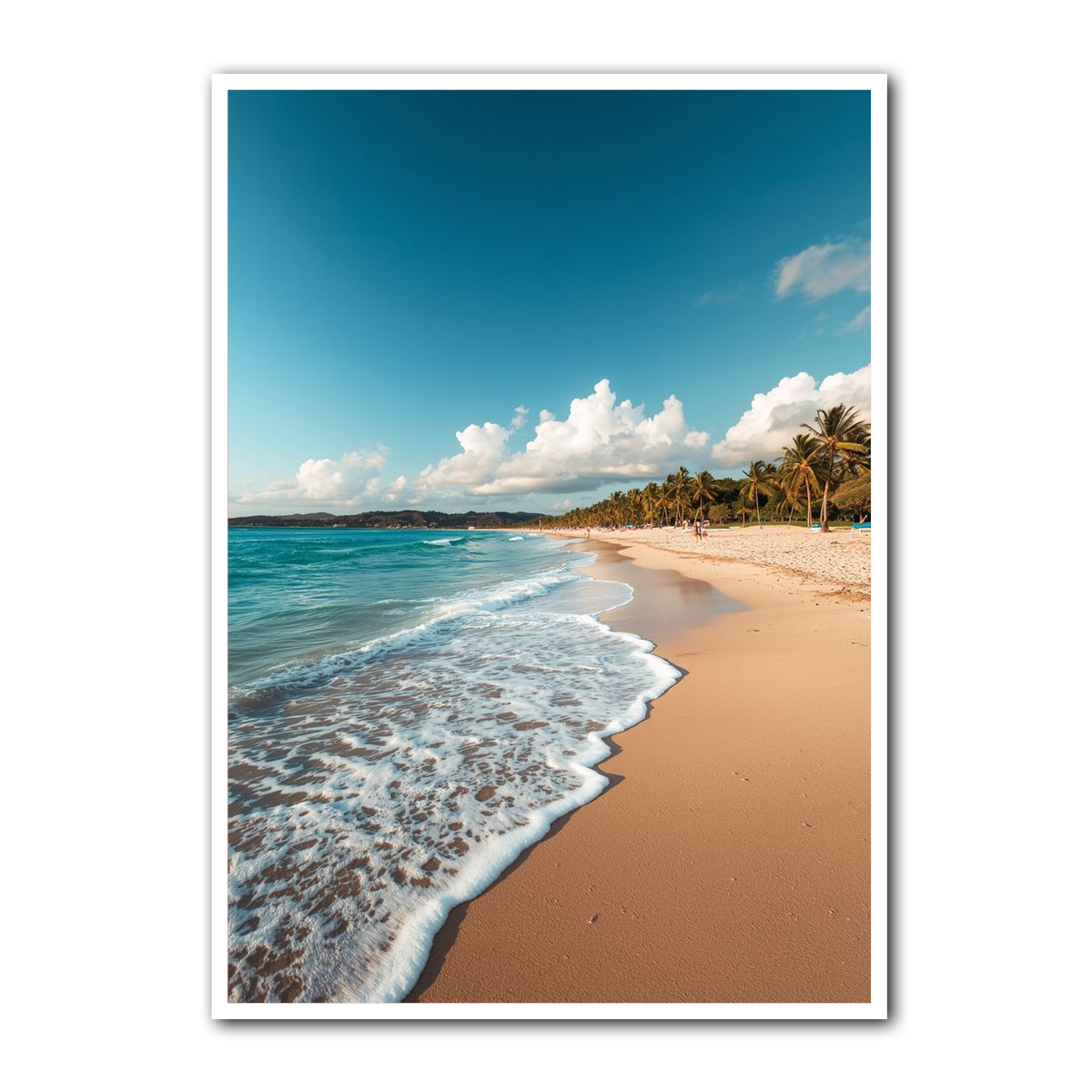 Ocean Bliss – Tropical Beach HD Metal Wall Art