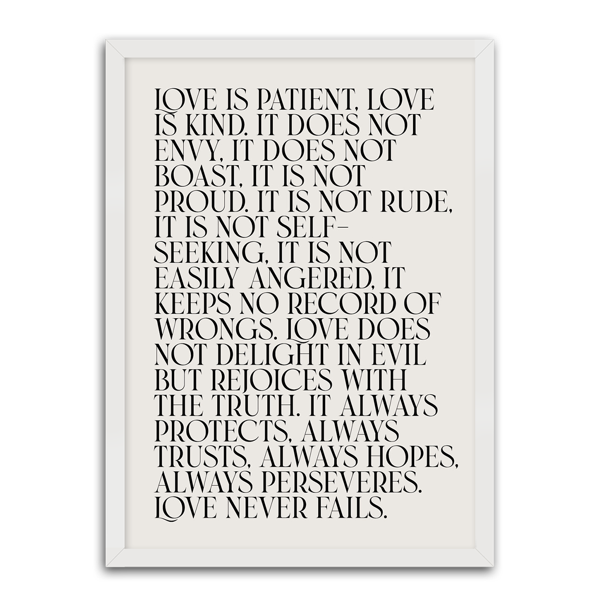 Love is Patient HD Metal Wall Art