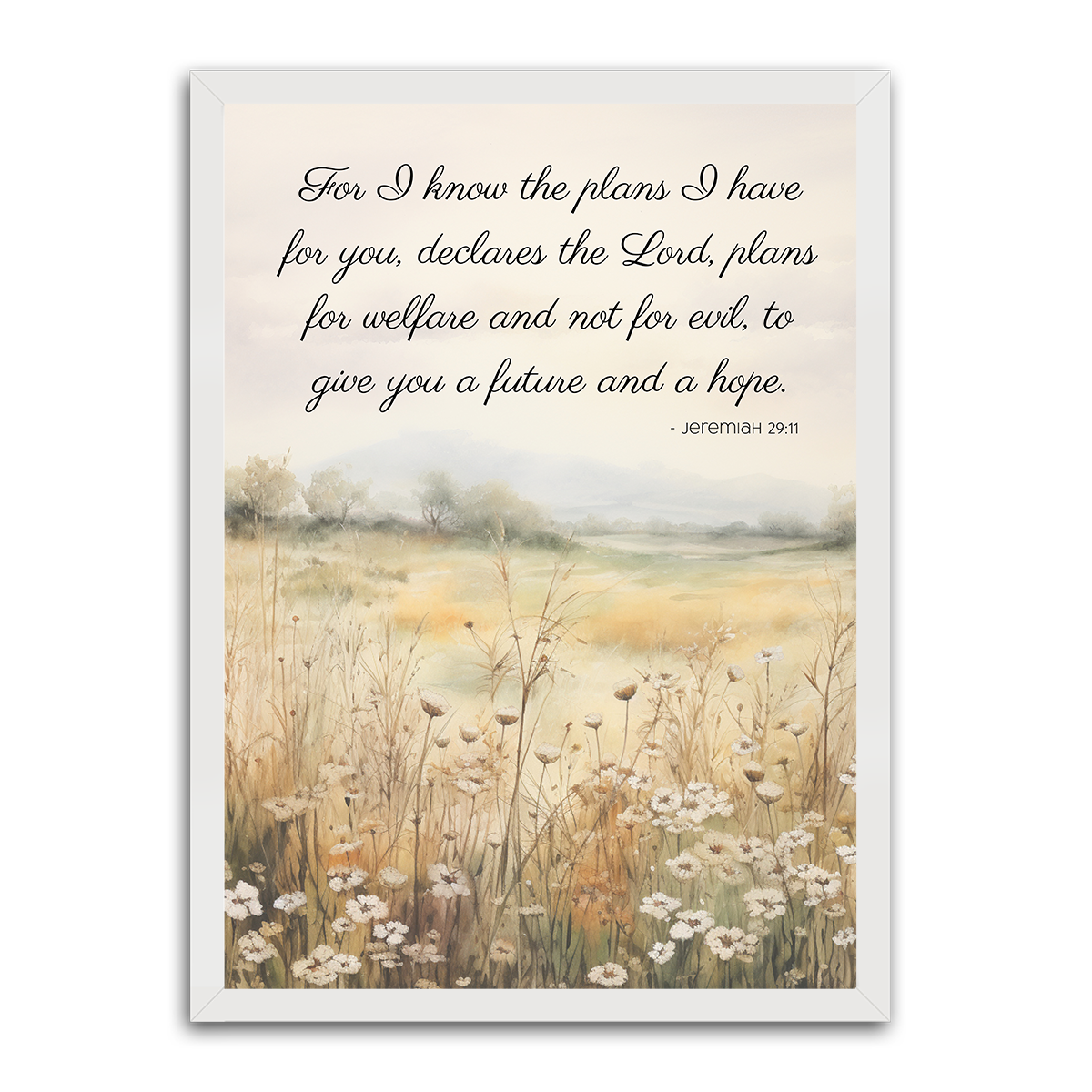 Jeremiah 29:11 Bible Quote - HD Metal Wall Art