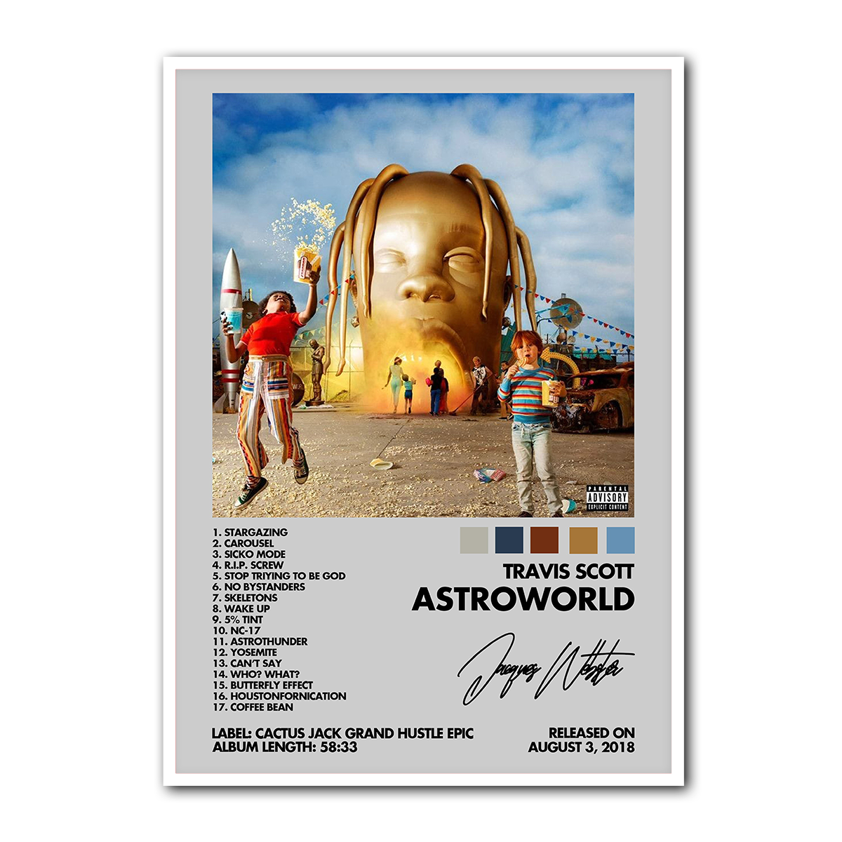 Astroworld by Travis Scott Metal Wall Art