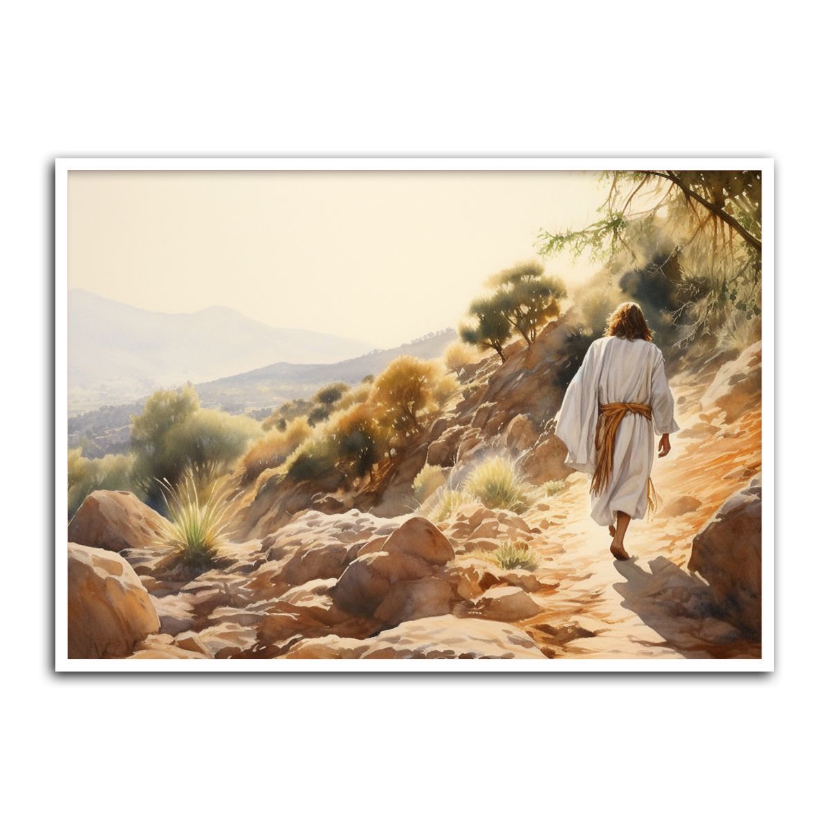Walk of Faith – Jesus HD Metal Christian Wall Art