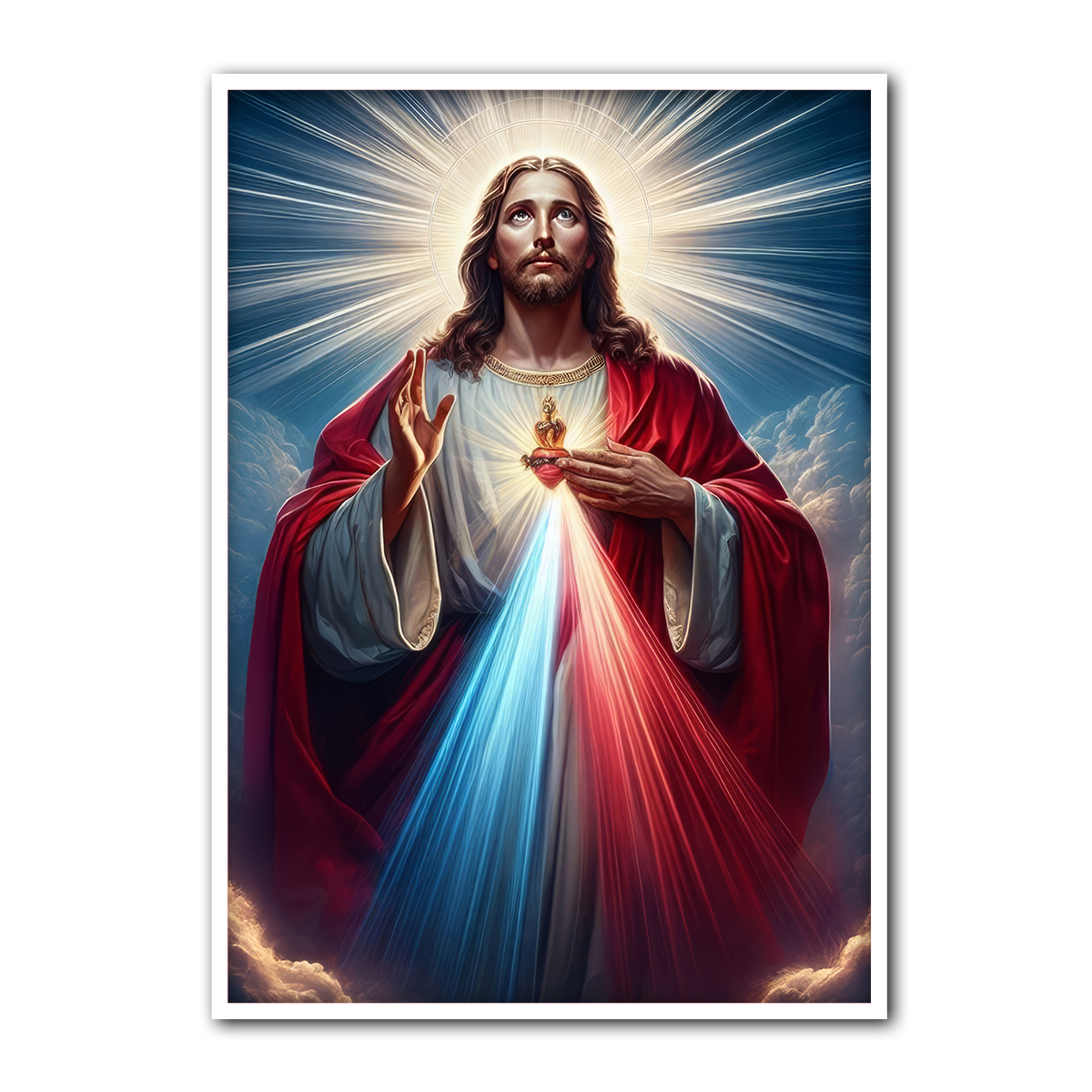Divine Mercy of Jesus – Sacred Light Metal Wall Art