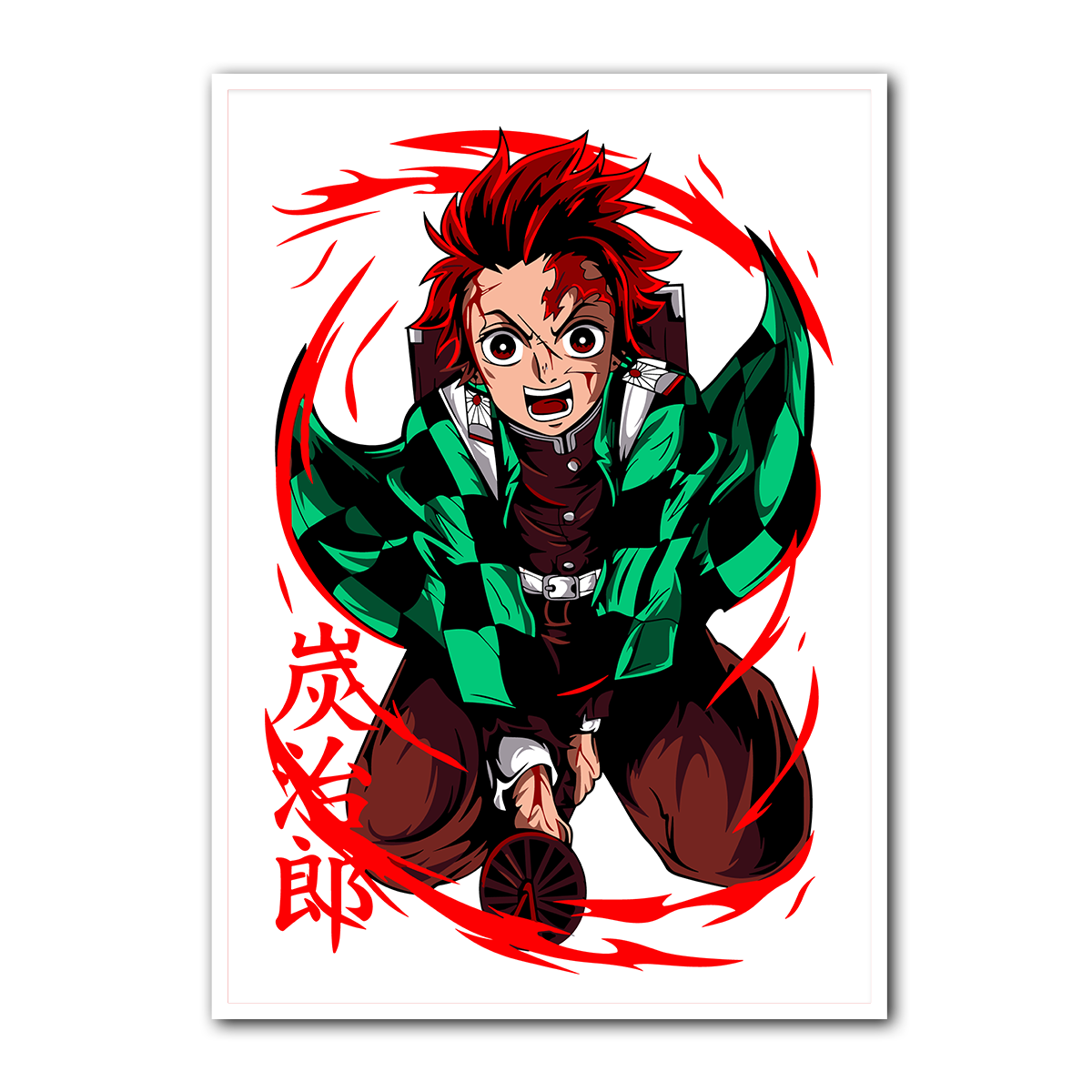 Tanjiro Demon Slayer Metal Wall Art