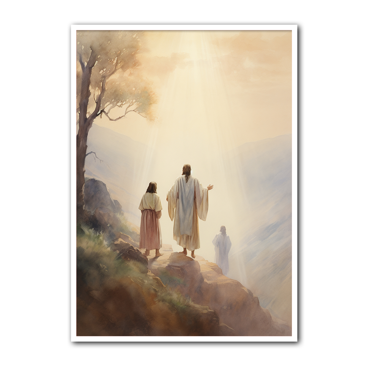 Walk in His Light – Jesus and Disciples HD Metal Wall Art