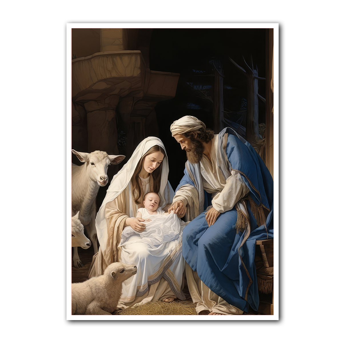 Holy Night – Nativity of Christ Metal Wall Art