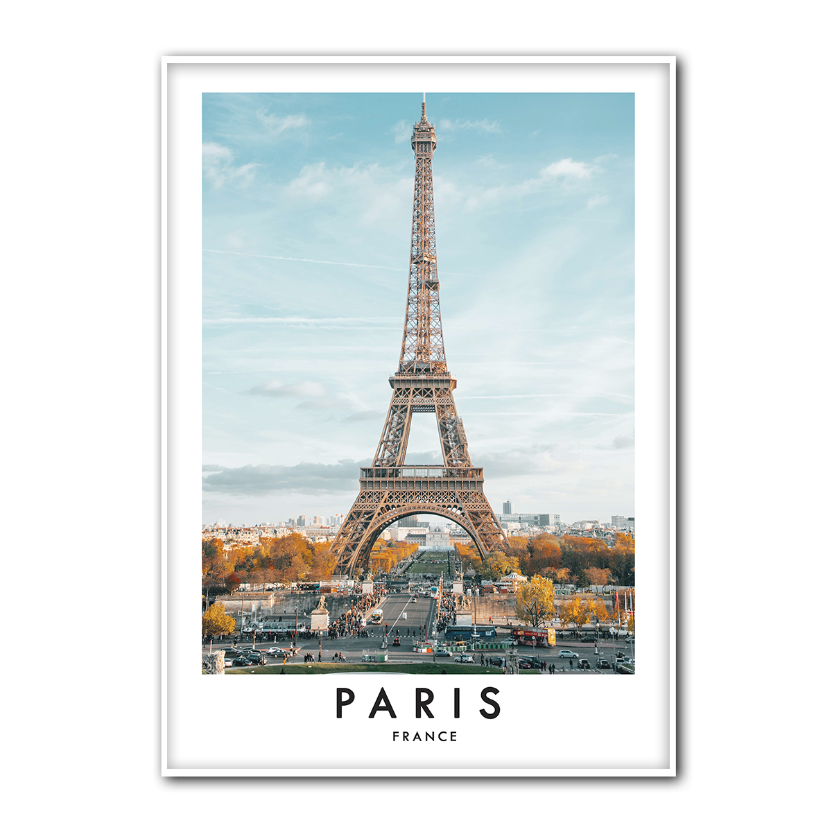 Paris Eiffel Tower Metal Wall Art