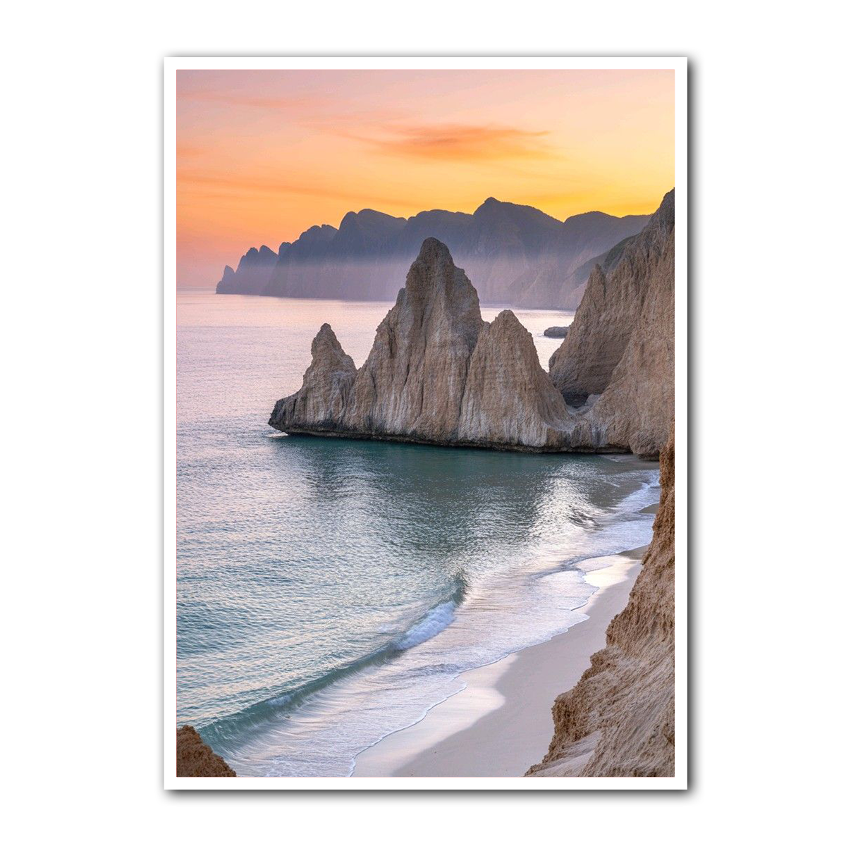 Tranquil Shores Beach Metal Wall Art