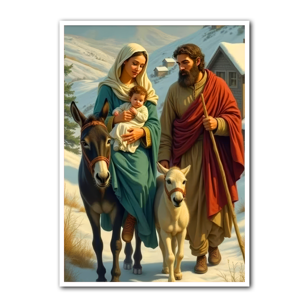 The Journey of Faith – Holy Family Metal Wall Art