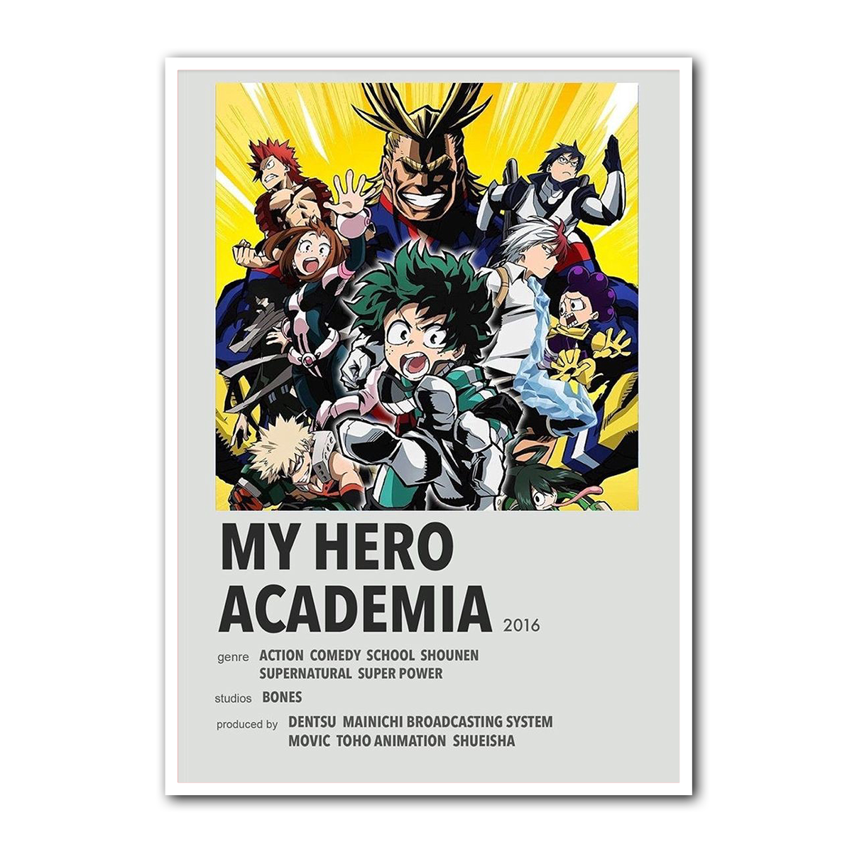 “Plus Ultra” My Hero Academia Metal Wall Art