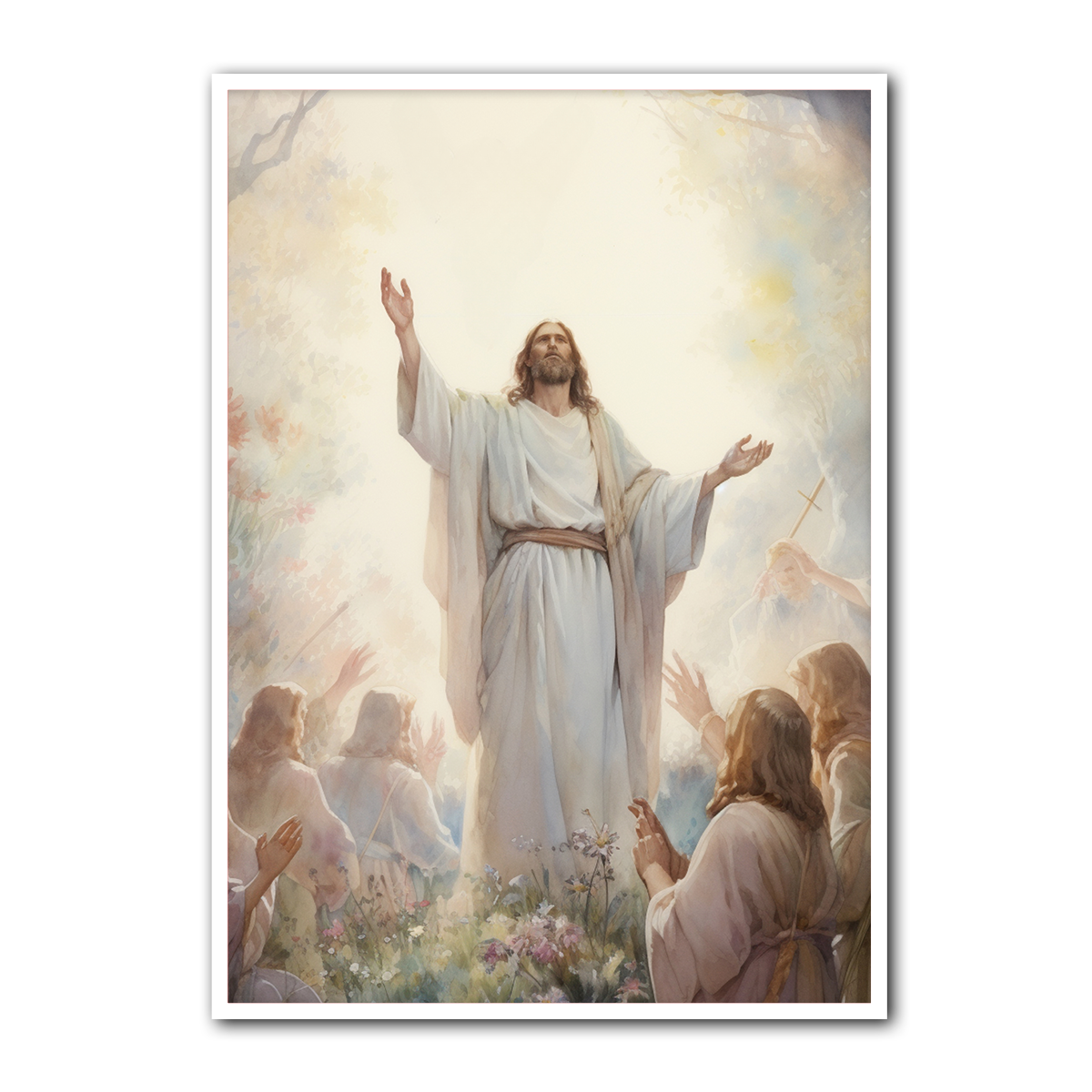 The Ascension of Christ – Heavenly Glory HD Metal Wall Art