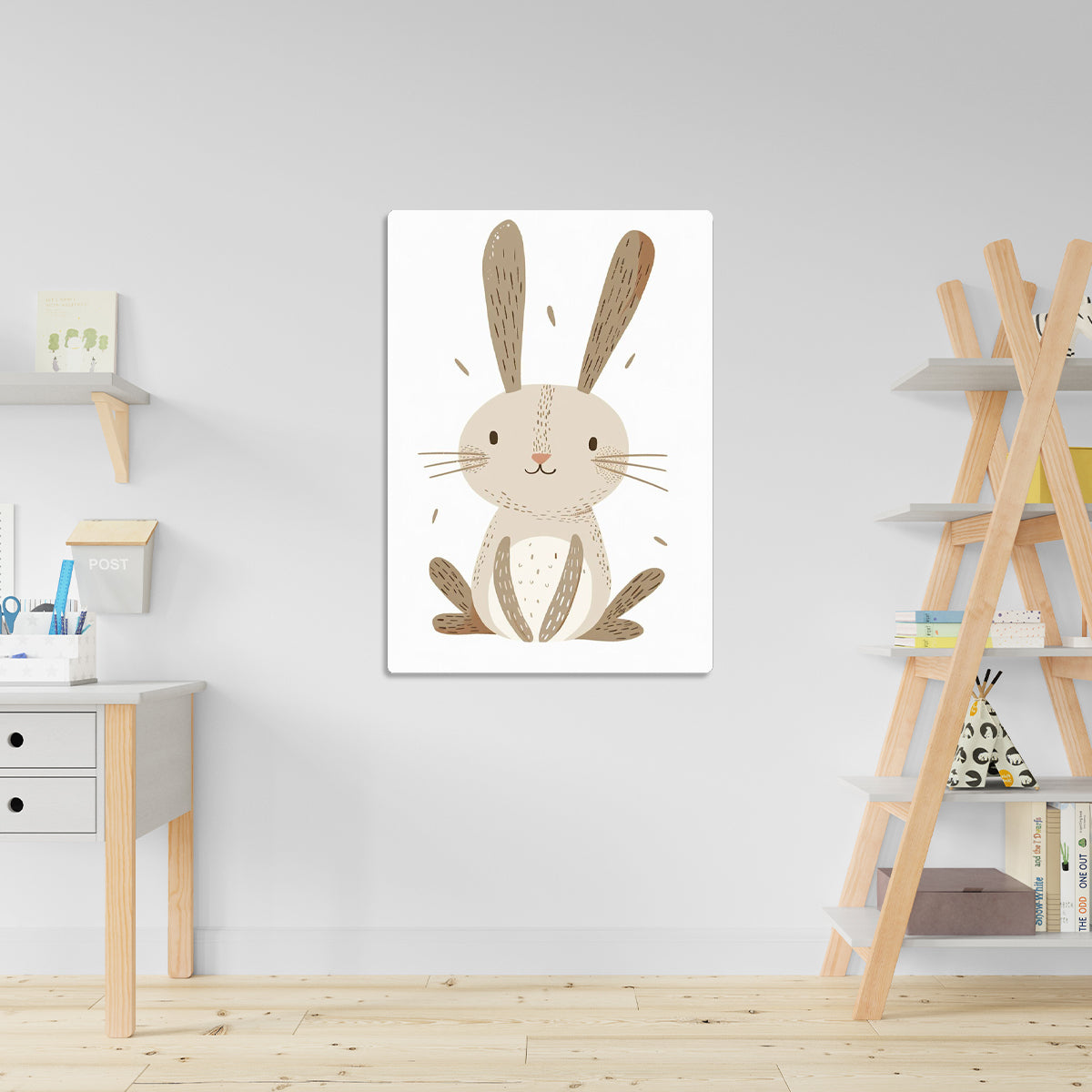 Sweet Bunny Kids Metal Wall Art