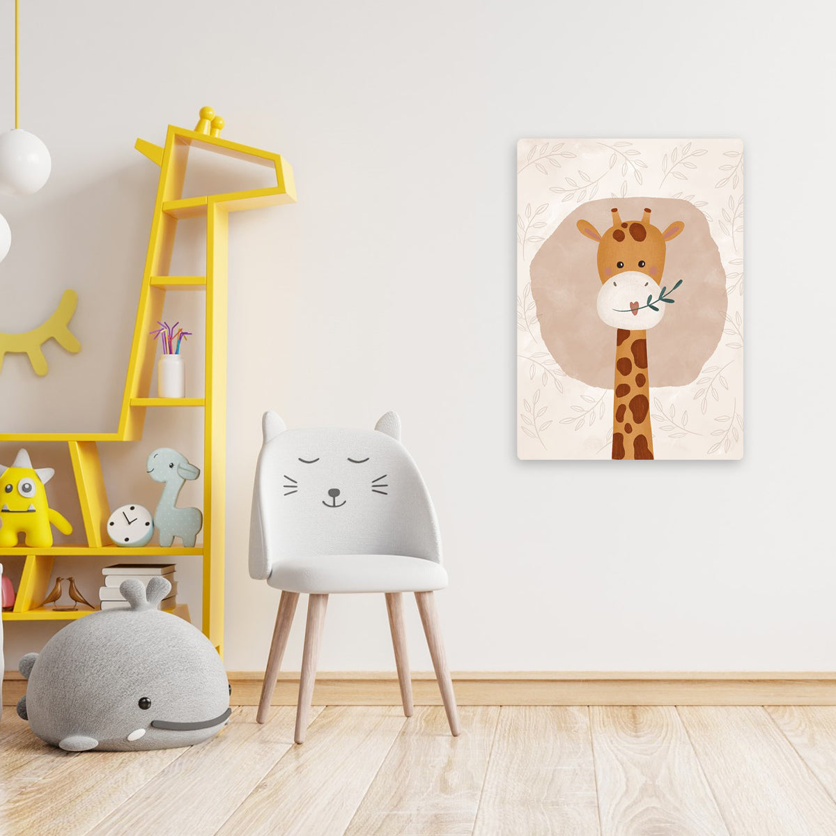 Baby Giraffe Nursery Metal Wall Art