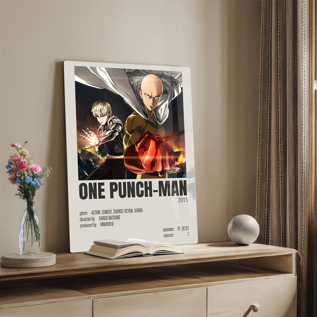 One Punch Man Metal Wall Art