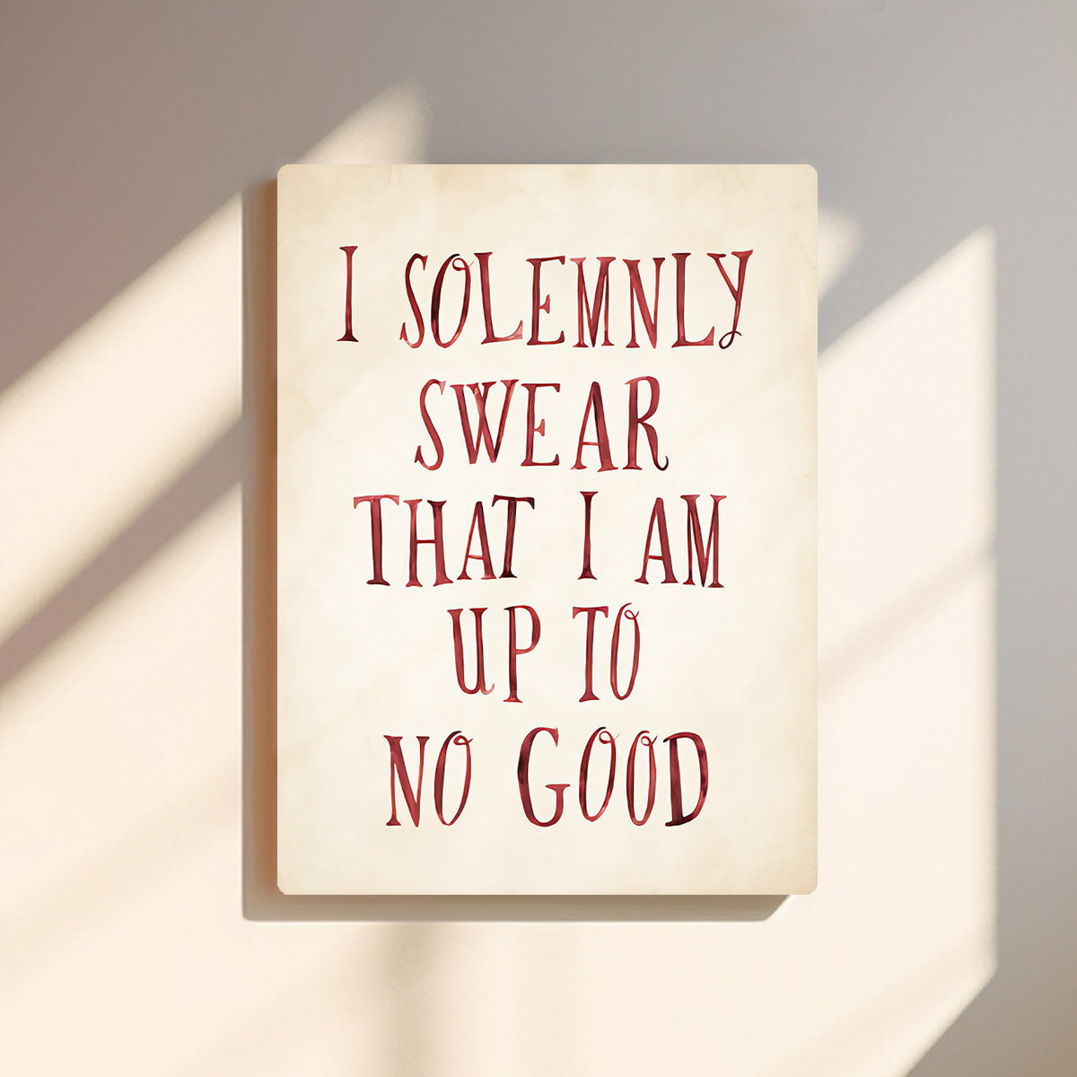 I solemnly HD Metal Wall Art