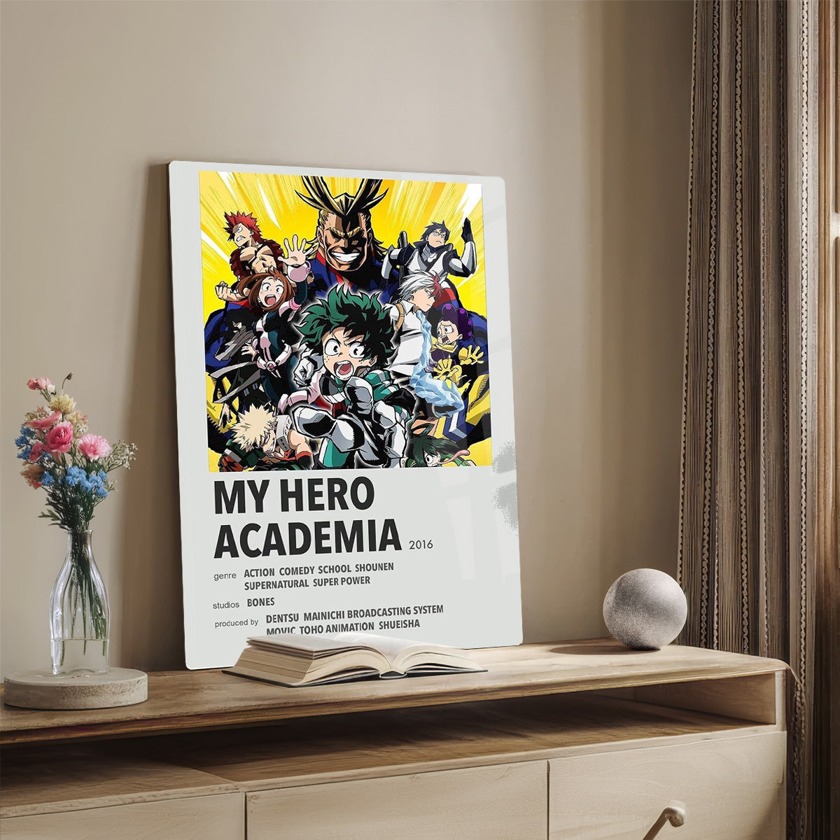 “Plus Ultra” My Hero Academia Metal Wall Art