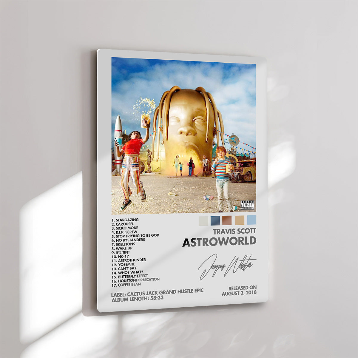 Astroworld by Travis Scott Metal Wall Art