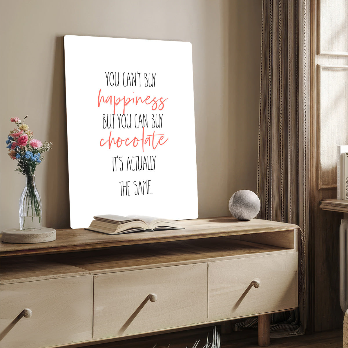 You Cant Buy Happiness HD Metal Wall Art
