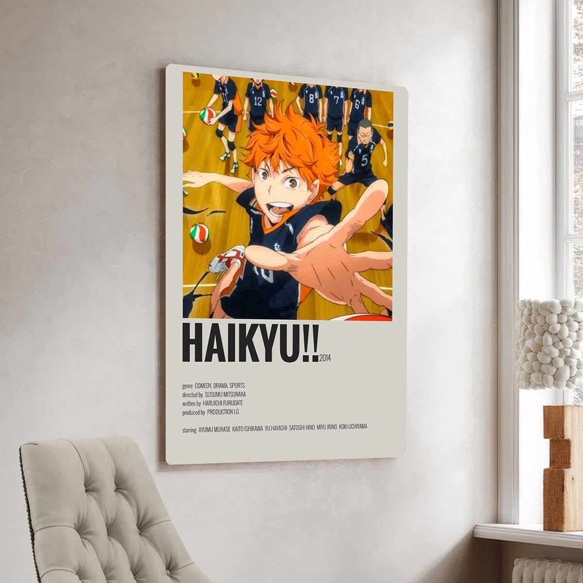 Haikyuu!! Volleyball Team Metal Wall Art