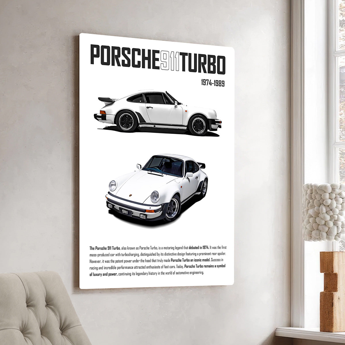 Porsche 911 Turbo Metal Wall Art