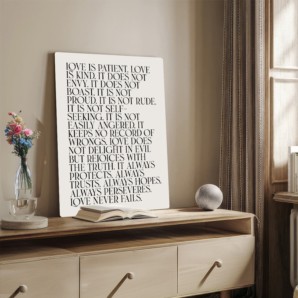 Love is Patient HD Metal Wall Art