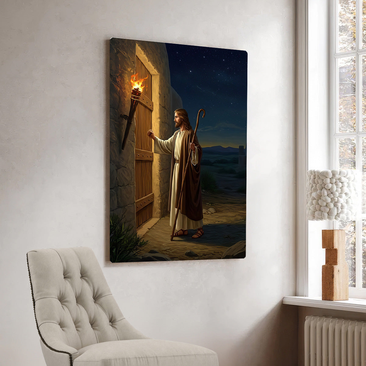 Jesus Knocking at the Door – Christian Metal Wall Art