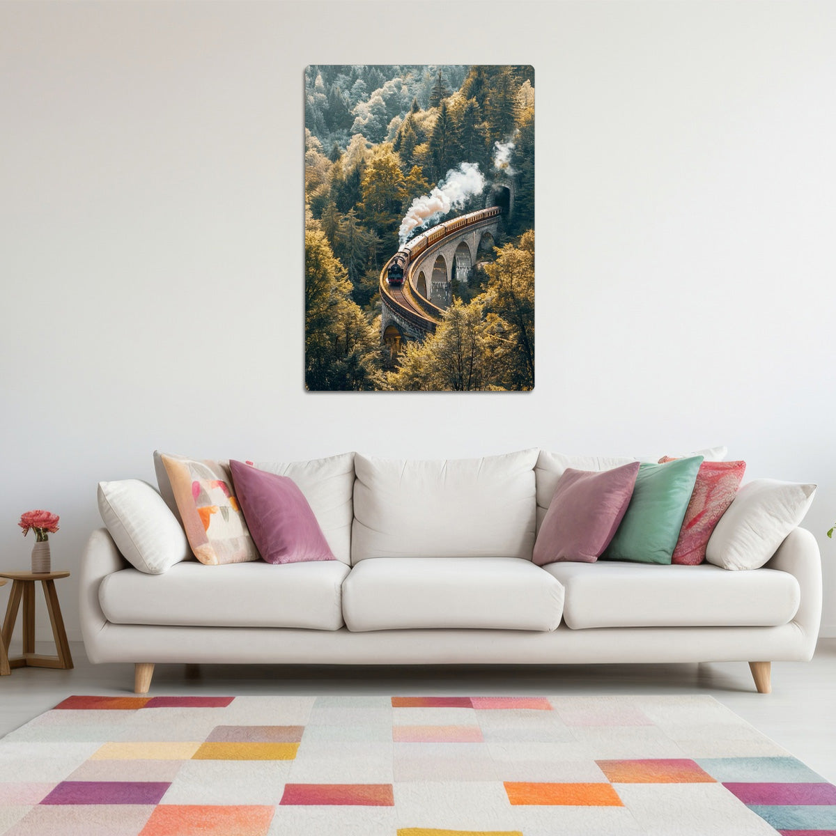 “Journey Beyond” – Scenic Train Travel Metal Wall Art