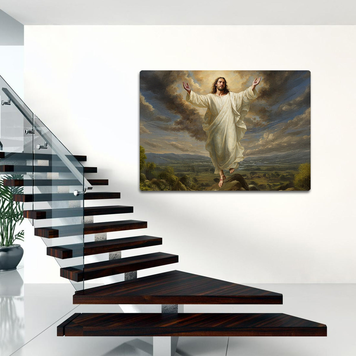“The Ascension of Christ” – Christian Metal Wall Art