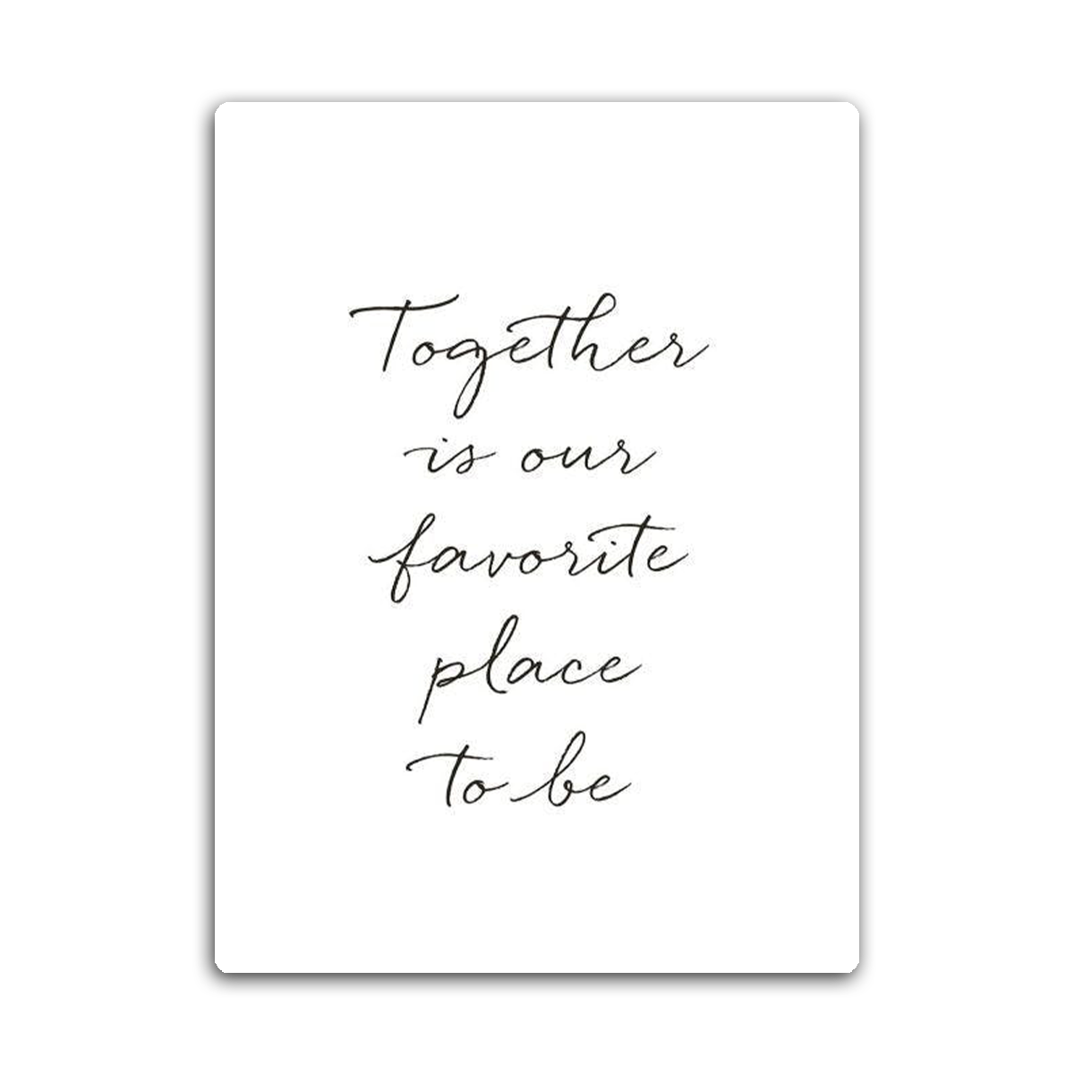 Together HD Metal Wall Art
