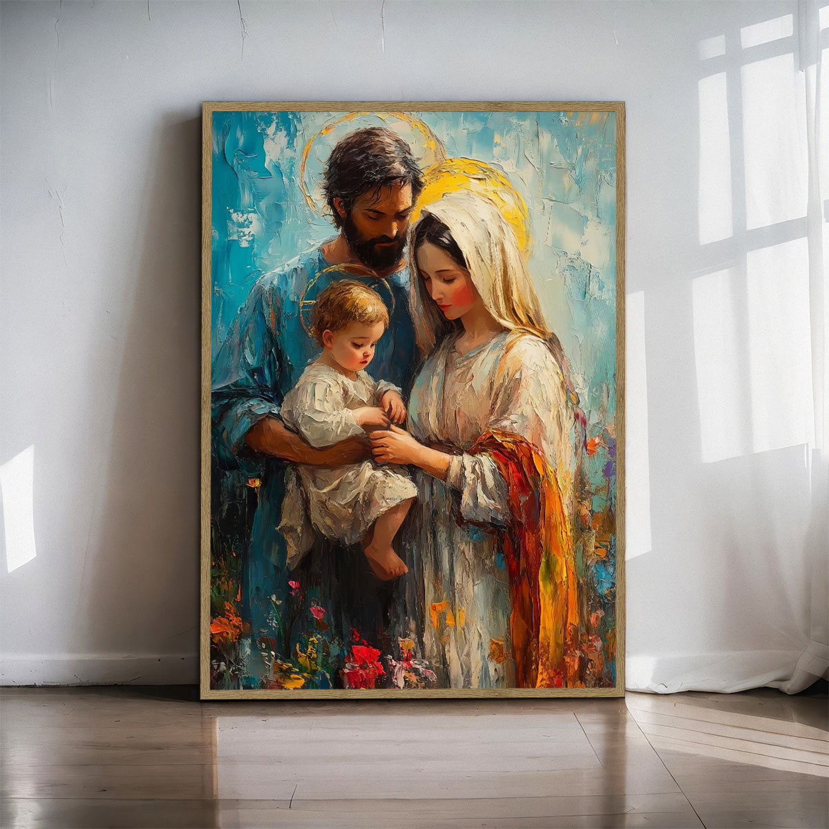 “Holy Family Blessing” – Christian Metal Wall Art