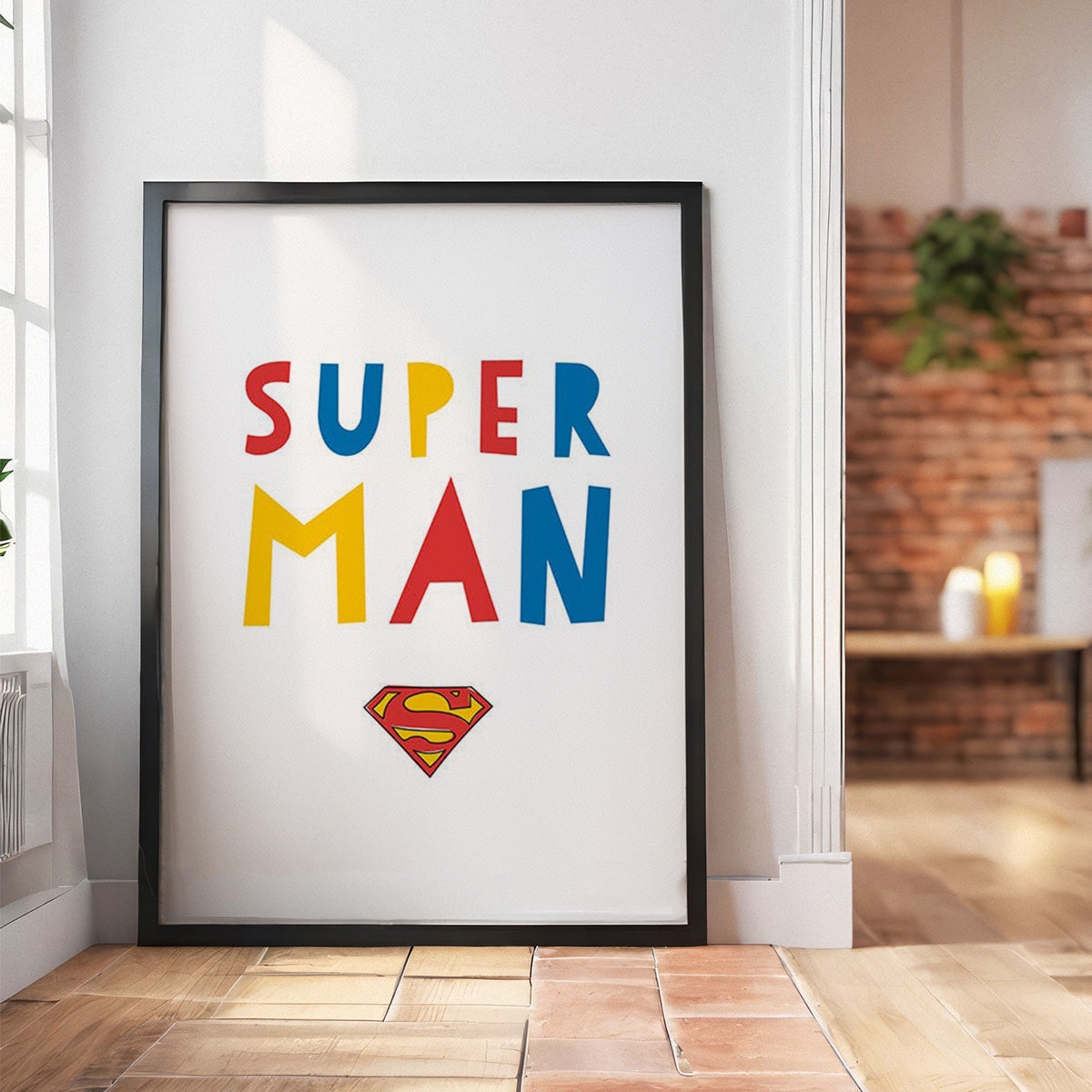 Super MAN HD Metal Wall Art