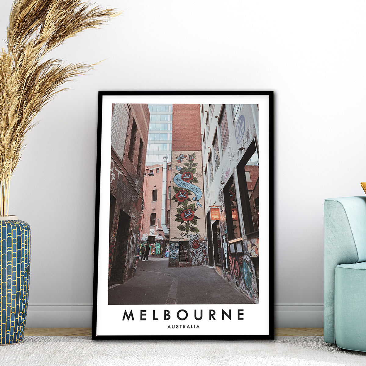 Melbourne Street Art Metal Wall Print