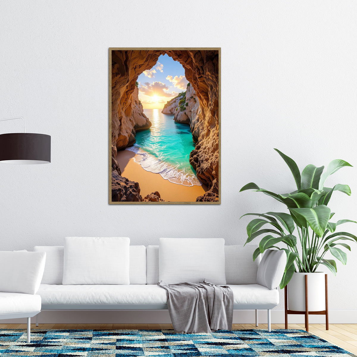 Hidden Paradise Beach Metal Wall Art – HD Metal Print