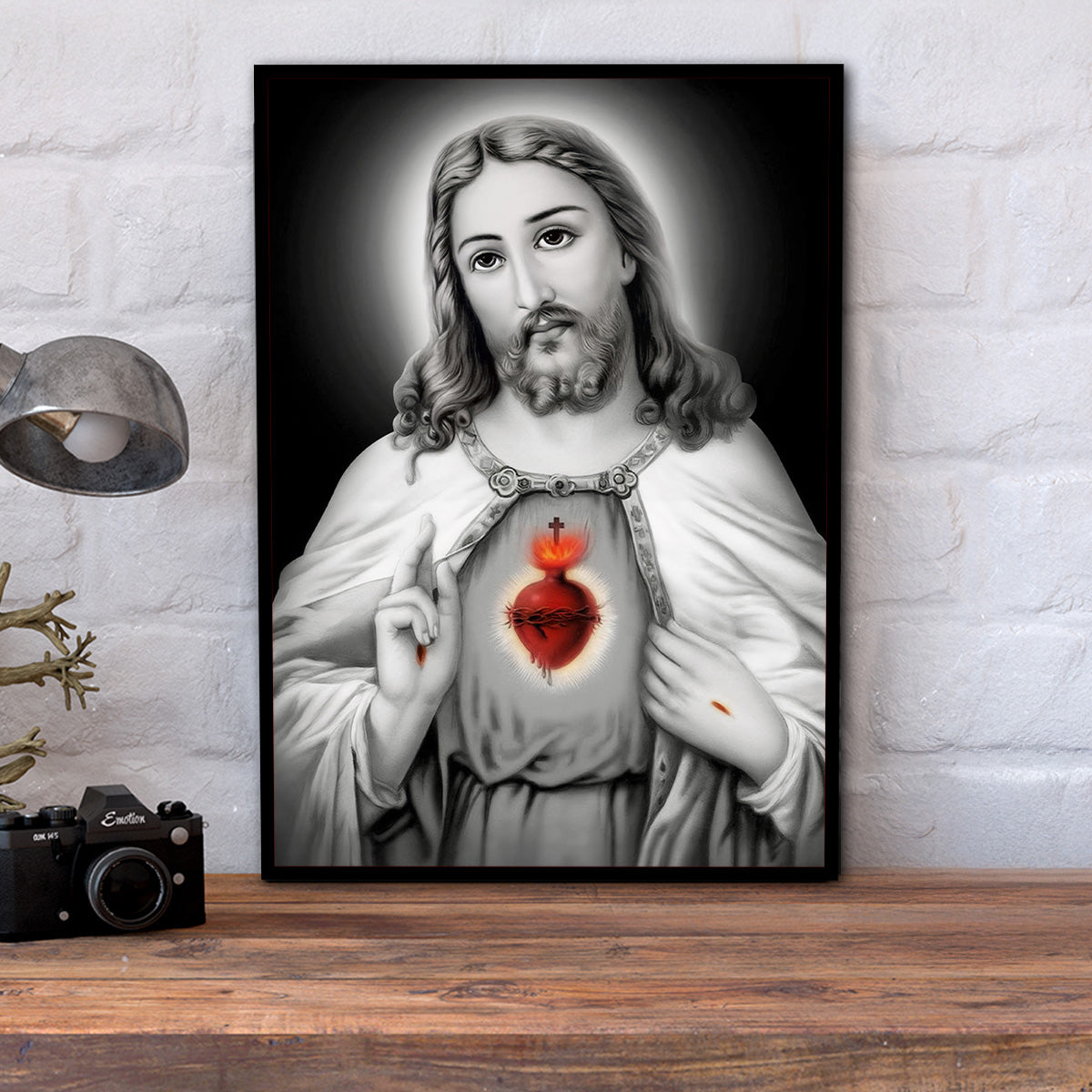 Divine Mercy – Jesus Sacred Heart Metal Wall Art