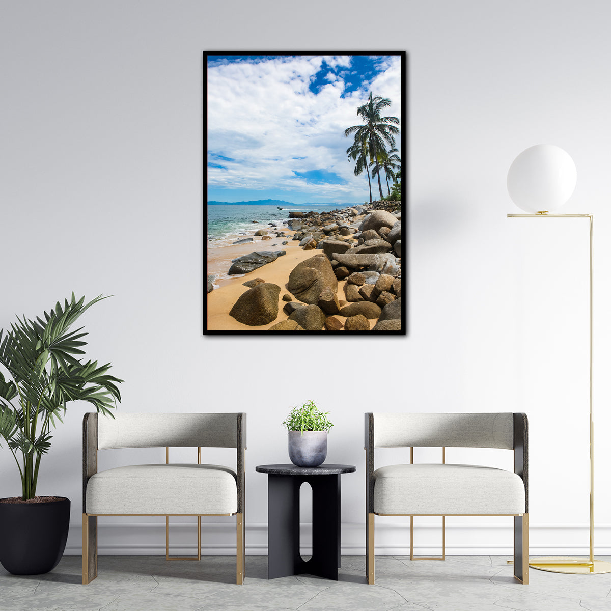 Tranquil Shores Beach Wall Art – HD Metal Wall Art