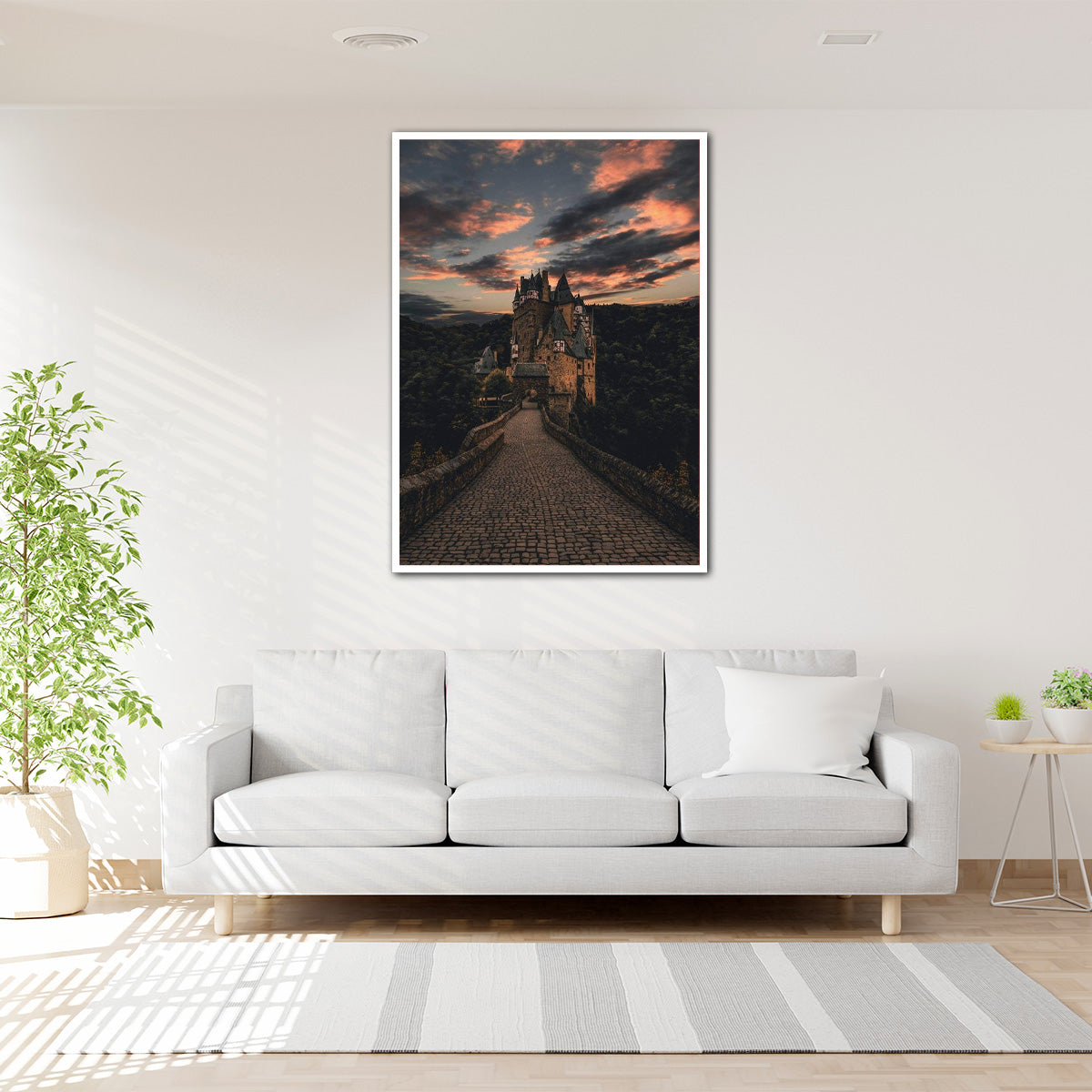 Castle at Dusk – European Travel Photography Metal Wall Art