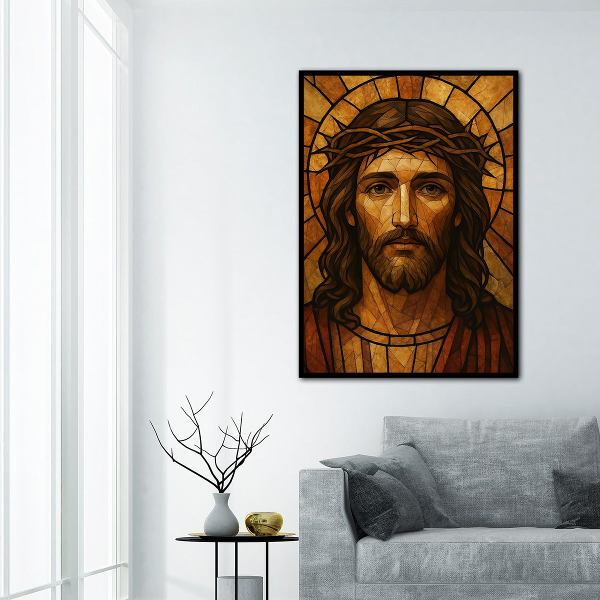 “Crown of Grace” – Jesus Christ Wall Art | HD Metal Print