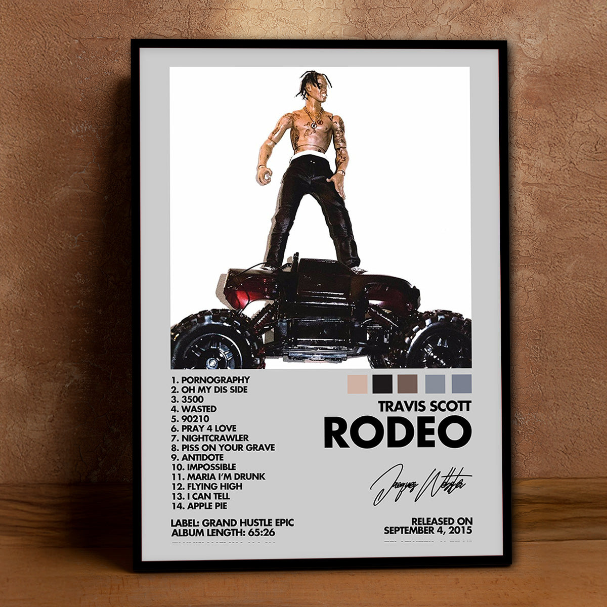 Travis Scott RODEO Cover Metal Wall Art